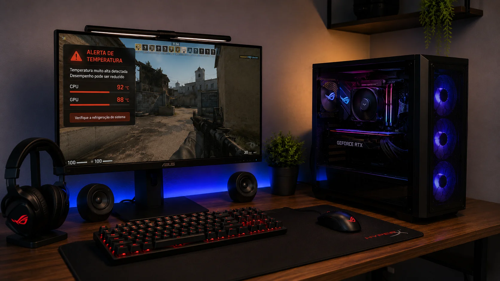 PC Gamer esquentando